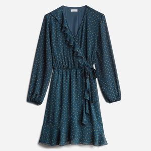 Stitchfix Mya Faux Wrap Ruffle Detail Dress